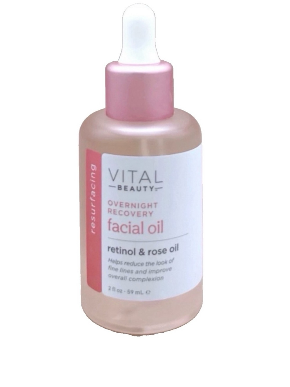 Vital Beauty Overnight Recovery Facial Oil Rejuvenating Retinol Rose - Set of 2